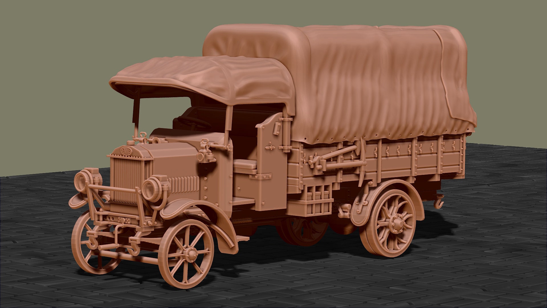 Camion Berliet CBA 1914 – WW1 – Kit Imprimé 3D échelle 1/35 – R3D – Neuf
