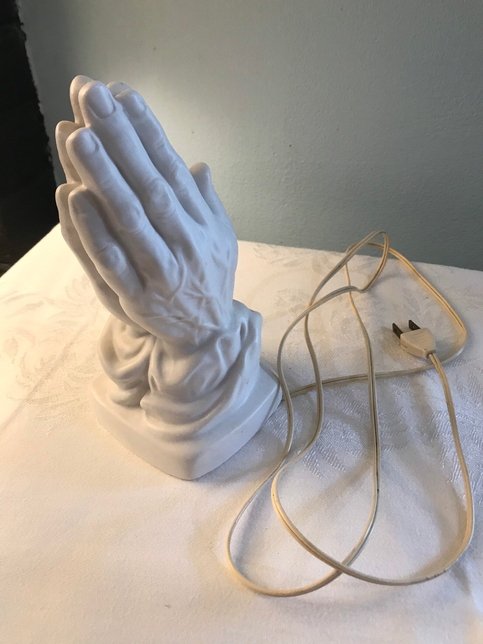 Price import Japan ceramic praying hands night light. Etsy