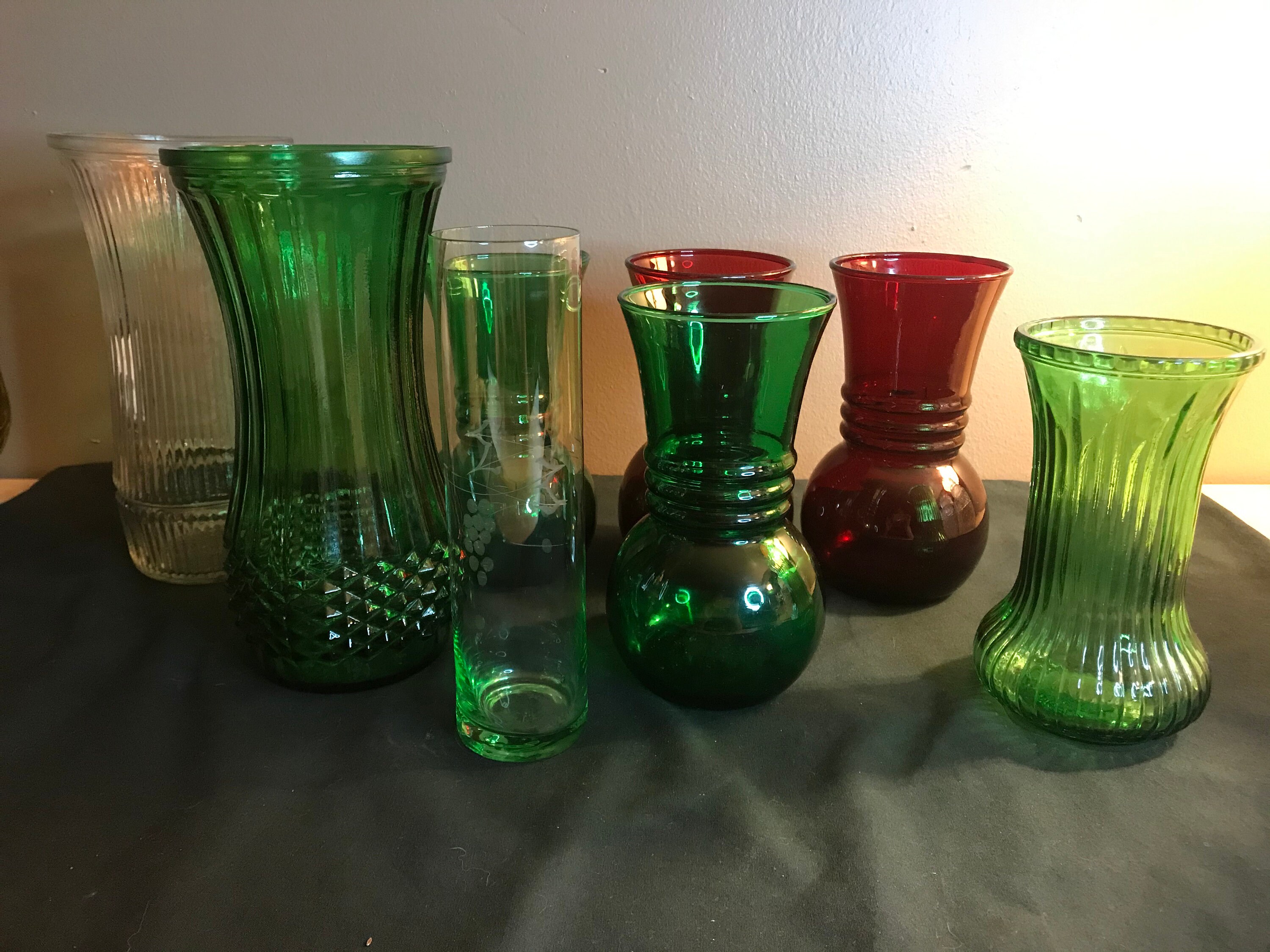 Vases en verre vintage. Votre choix. | Etsy