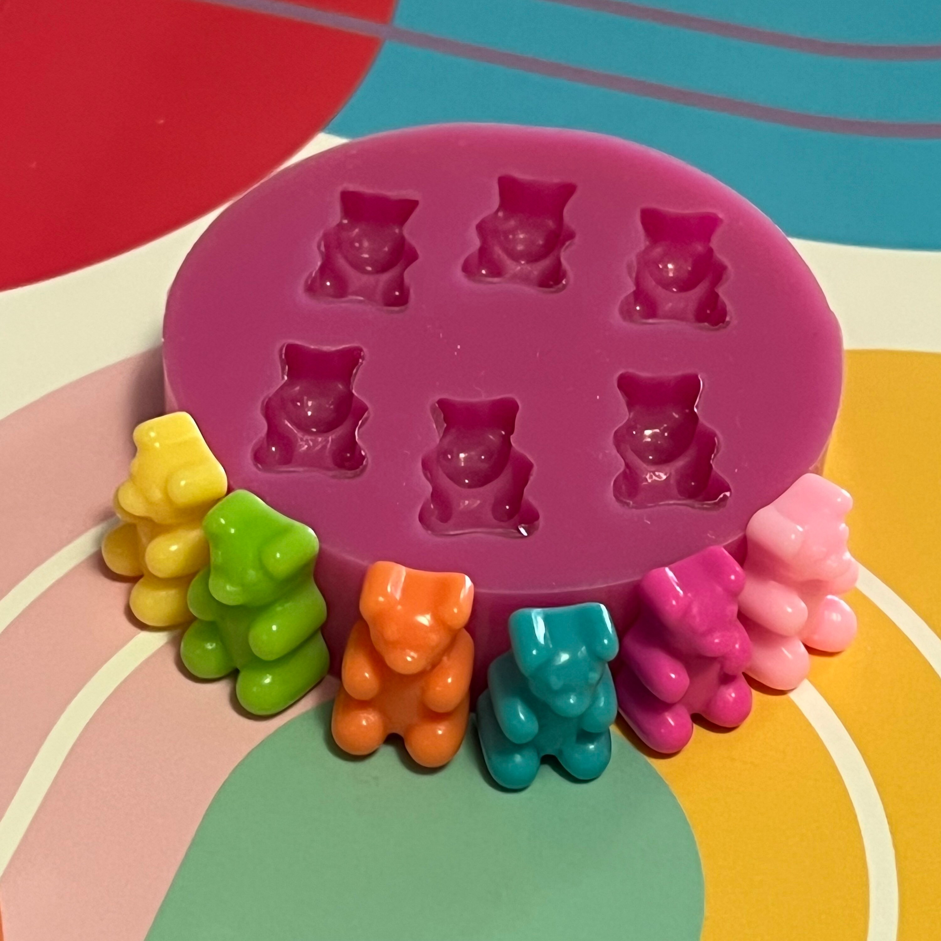 50 Cavity Gummy Bear Silicone Mold, Pink Silicone, Resin Mold , Lolly Mold,  Chocolate Mold, DIY Jewelry Molds, Resin Mould. 