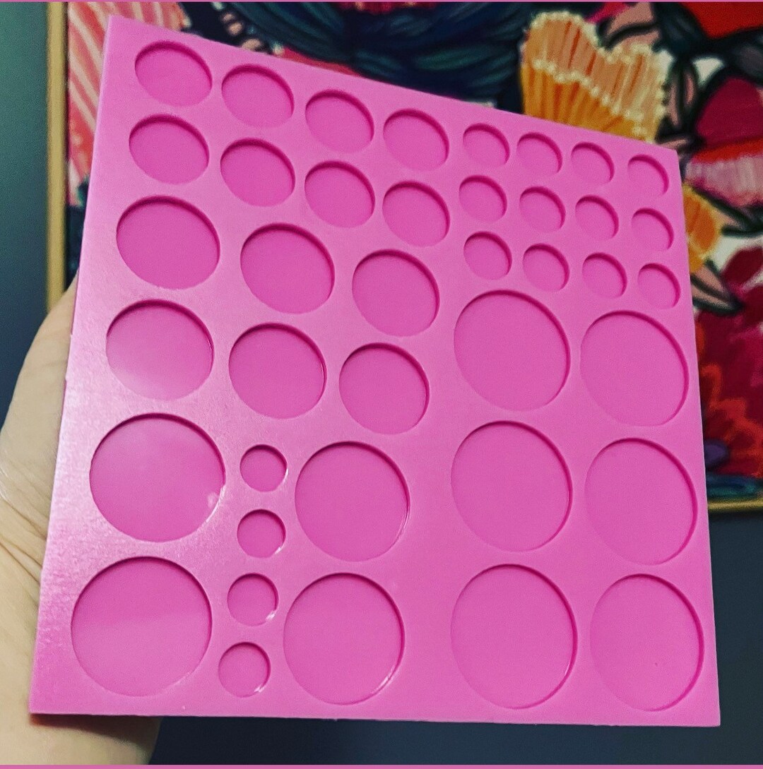 40 Pcs Mega Circle Silicone Mold/mould, Silicone Mold, Resin Mould
