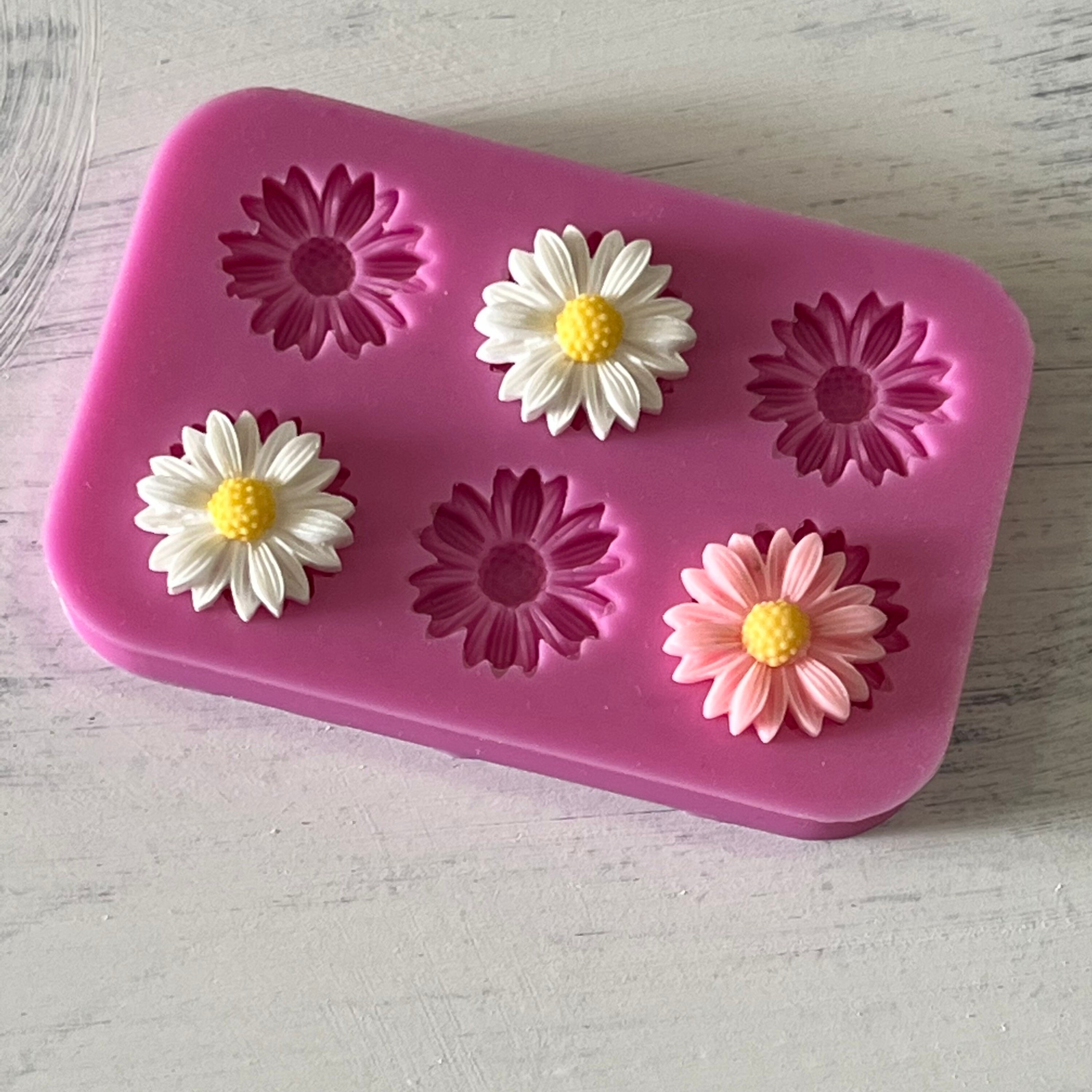 Happy Daisy Flower Silicone Soap Molds for Soap Making made of