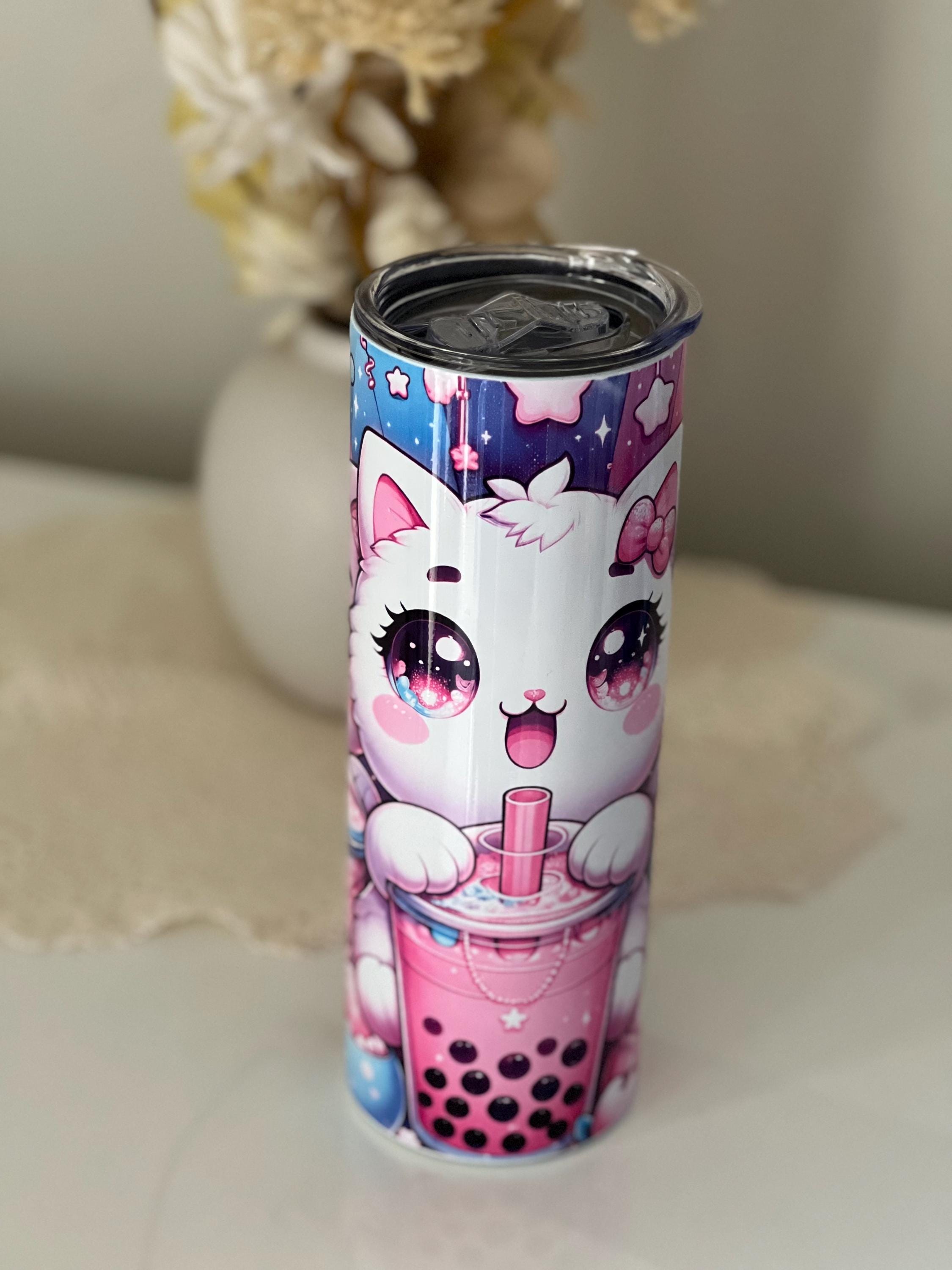 Kawaii Bubble Tea Kitty 20oz Tumbler