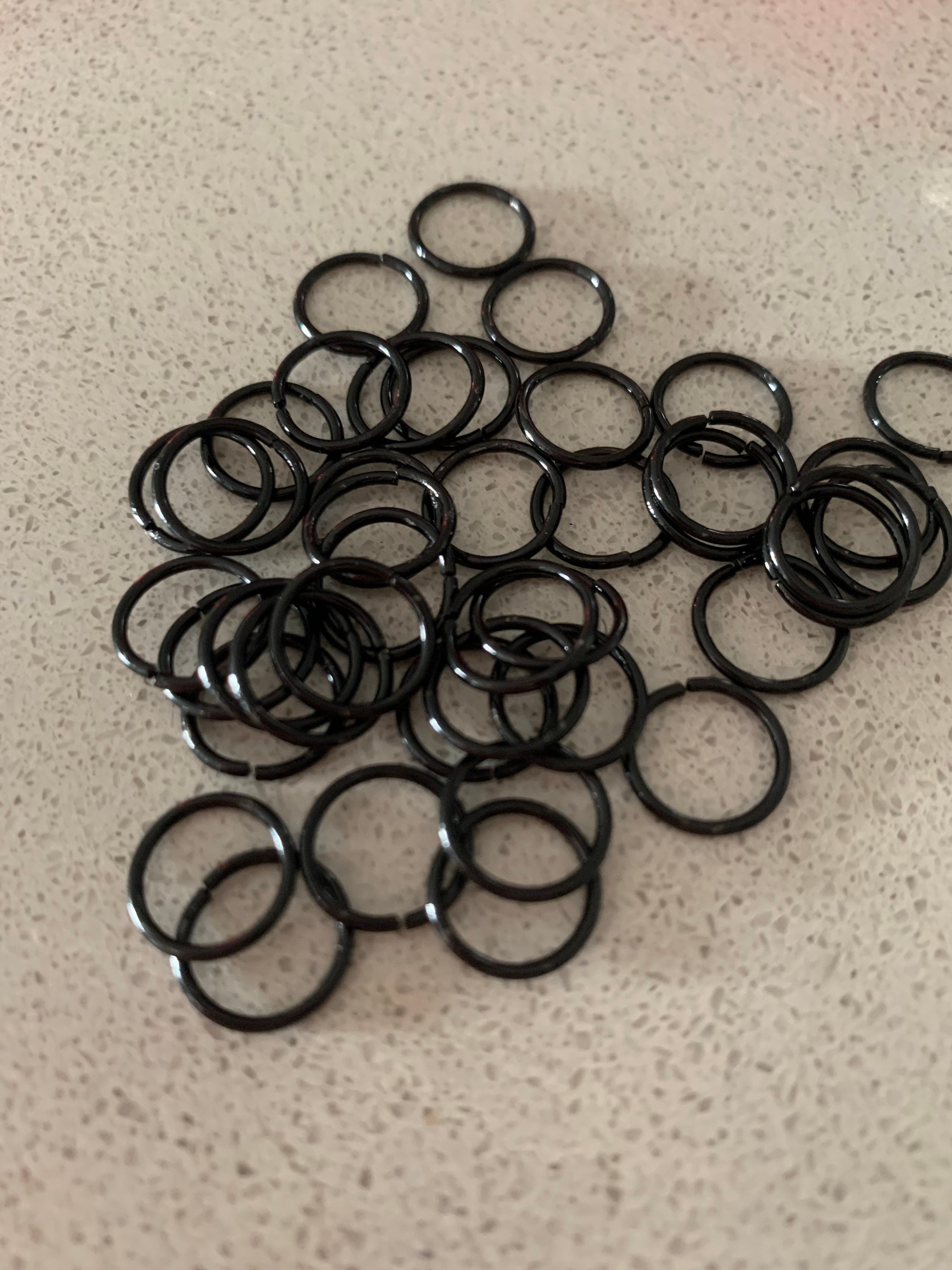 Black Jump Rings 10mm Jump Rings Etsy