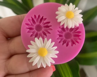 Daisy Silicone Mold/Mould, Silicone Mold, Resin Mould, Earring Moulds, Earring Mold