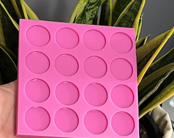 16 pcs 25mm Circle Silicone Mold/Mould, Silicone Mold, Resin Mould, Earring Moulds, Earring Mold