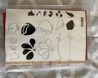 Awash With Flowers Stampin' Up! 18-piece Rubber Stamp Set