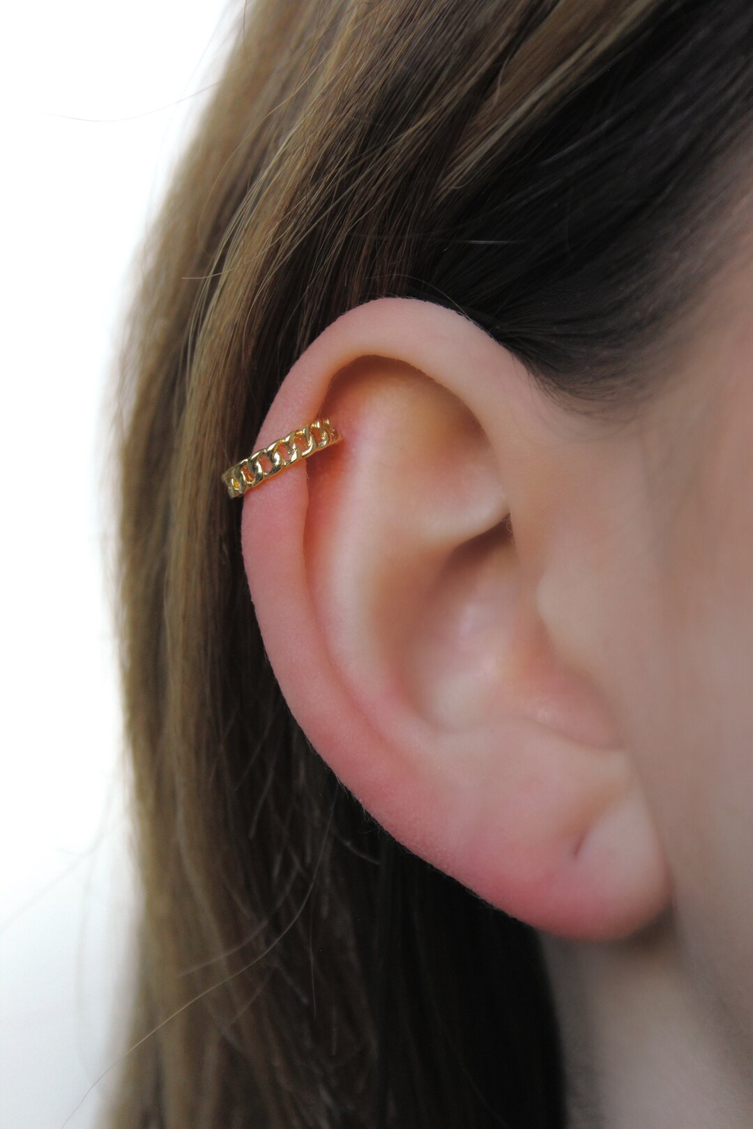 Chain Hoop Ear Cuff - Etsy Chain Hoop Ear Cuff - Etsy
