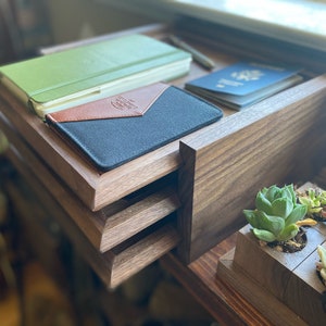 Walnut Desk Organizer