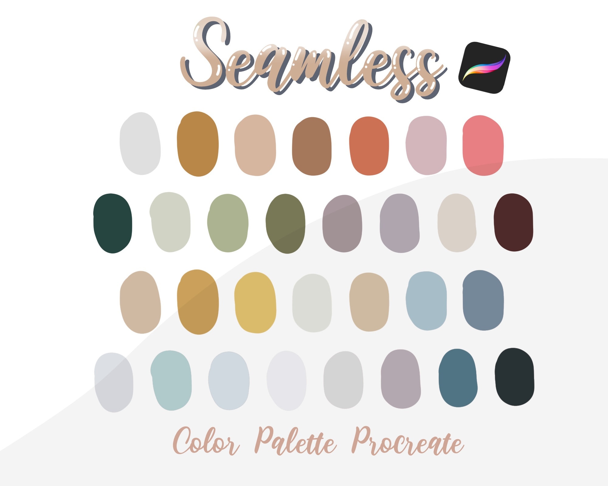 Seamless Procreate Color Palette Instant Download | Etsy Canada