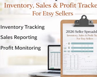 Reseller Spreadsheet Inventory, Sales, and Profit Tracker (Google Sheets and Excel)