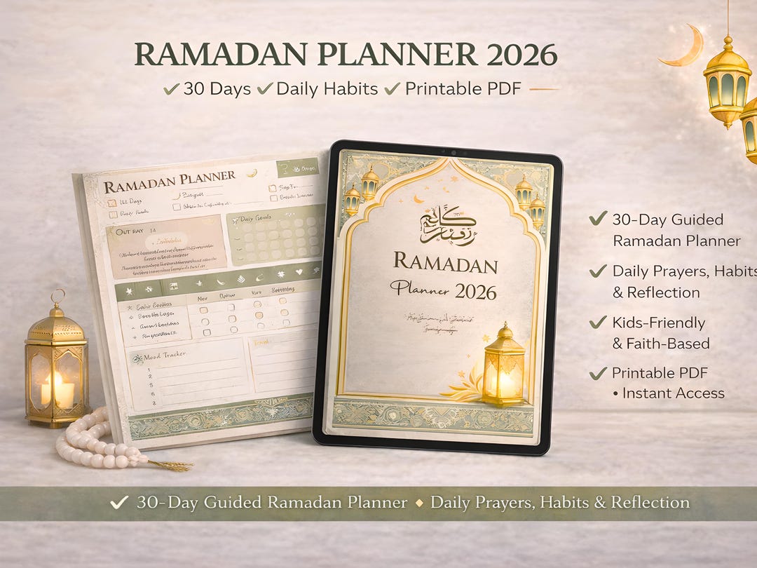 Digital Ramadan Planner Printable for Kids: Fun Muslim Activities ...