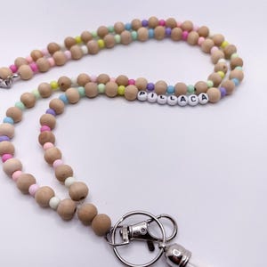 Personalized Rainbow Lanyard / Breakaway Teacher Lanyard/Personalized Lanyard / ID Holder / Boho Lanyard /Teacher Lanyard / Teacher Gift