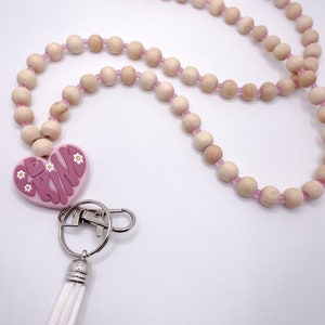 Personalized Be Kind Lanyard / Breakaway Teacher Lanyard/Personalized Lanyard /  ID Holder / boho Lanyard / Valentines Heart / Teacher Gift