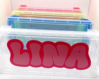 Personalized Marker Case/ pencil box/ marker set/ kids gift/ arts and crafts kids/back to school/art party favors/ school supplies / Kinder/