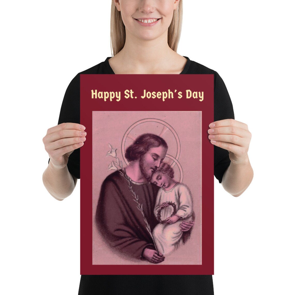St Josephs Feast Day Poster Etsy