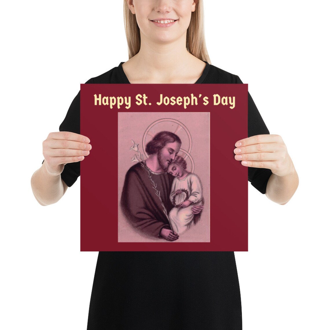 St Josephs Feast Day Poster Etsy