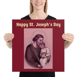 Affiche du jour de la fête de la Saint-Joseph