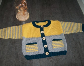 Cardigan 12 months, girl or boy vest