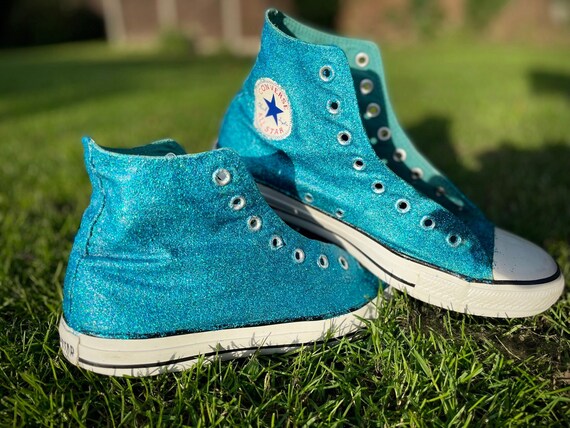 converse custom glitter