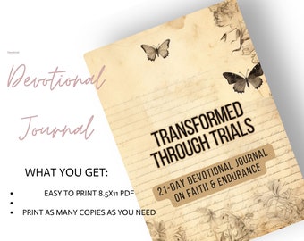 DEVOTIONAL JOURNAL - Transformed Through Trils