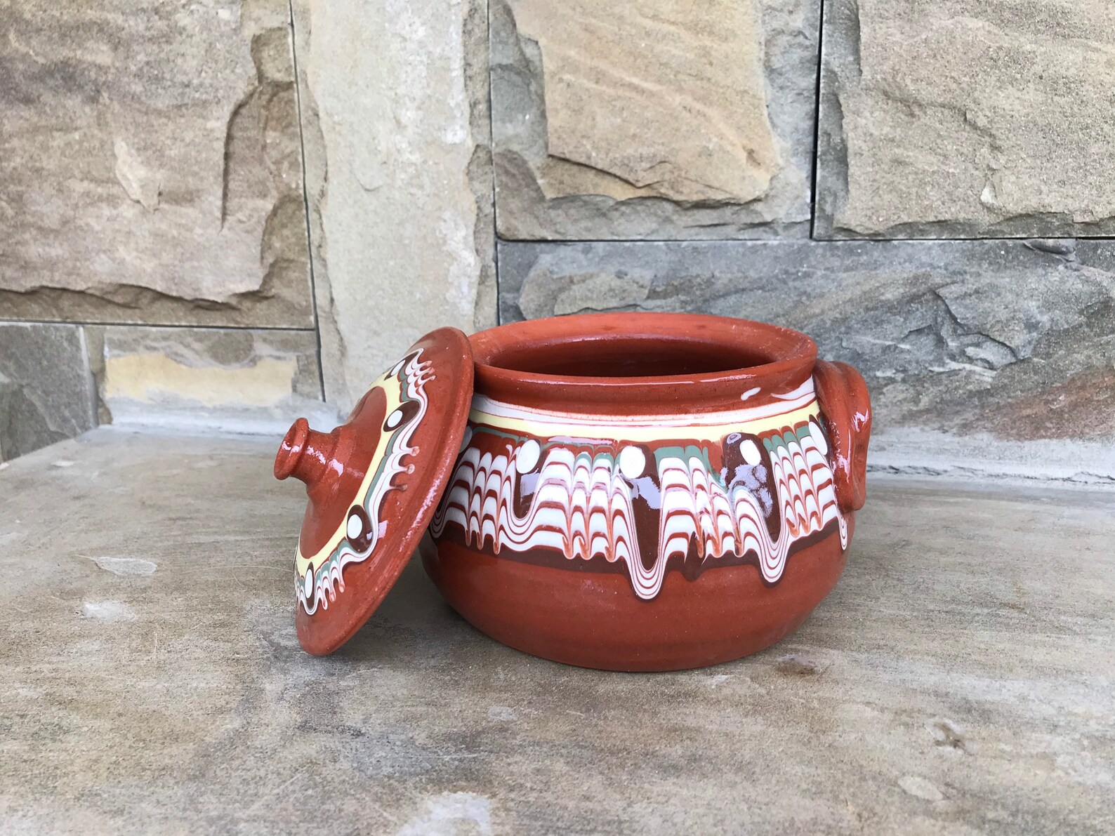 Handmade Vintage Traditional Bulgarian Art Pottery Pot Etsy