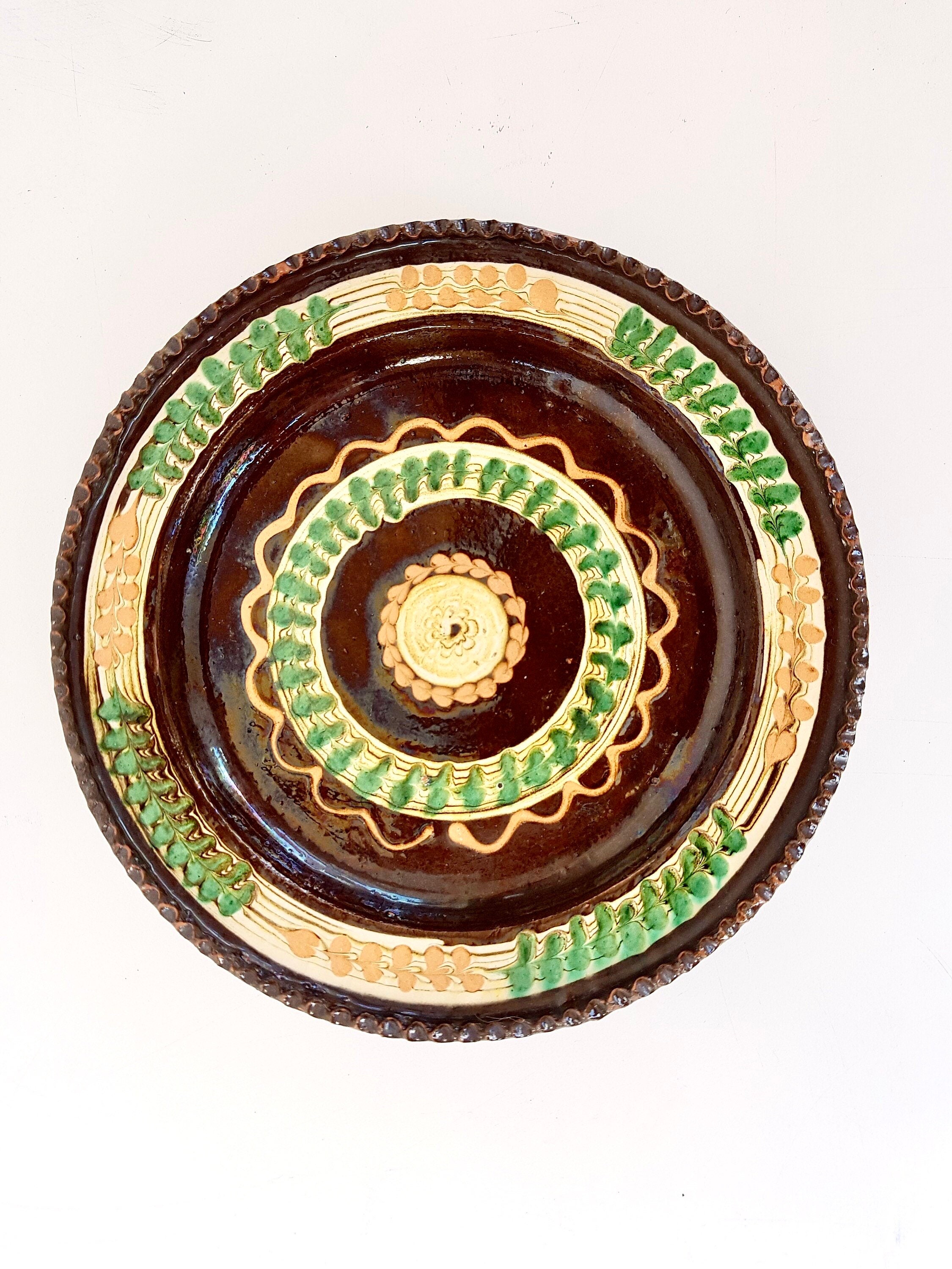 Decorative Ceramic Plates, Wall Decoration, Hand Drawn Plates, Wall