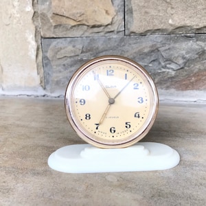alarm clock slava,Soviet alarm clock,Desk Clock USSR,Vintage clock SLAVA