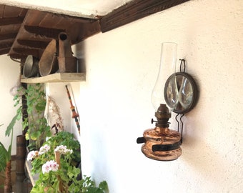 Vintage Oil Lamp, Home Decor ,Retro lamp,Home Decor Lantern,old oil lamp,vintage lamp