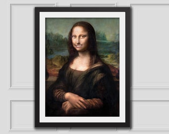 Mona Lisa Hollywood sorriso stampa arte della parete eclettica Alter stampa artistica Alter pittura Alter arte vintage Arte femminista Arredamento eclettico Arte di Mona Lisa