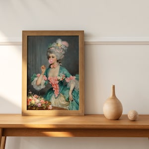Lady With Roses & Bubblegum Art Printaltered Art - Etsy