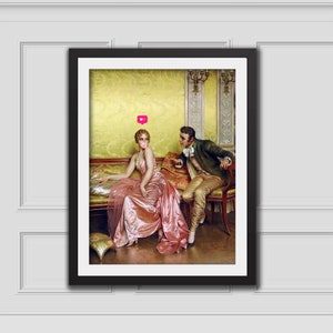 Madame Bubblegum Print, Eclectic Wall Art, Alter Art Print, Funny Vintage Altered Art Portrait,Bubblegum Art,Pink Print,Rococo Oil Painting