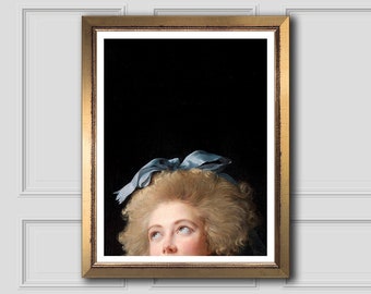 Alter Portrait Print, Madame Grand, Rococo Vintage, French Rococo Oil Painting, Baroque Download Printable, Eclectic Wall Art, Fashion Print