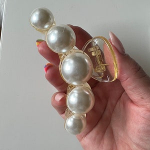 Classy Pearl Hair Claw Clip, 8 Styles & Sizes, Elegant Pearl Hair Clips for Women,  Luxury Hair Accessories, Bridal or Everyday Use