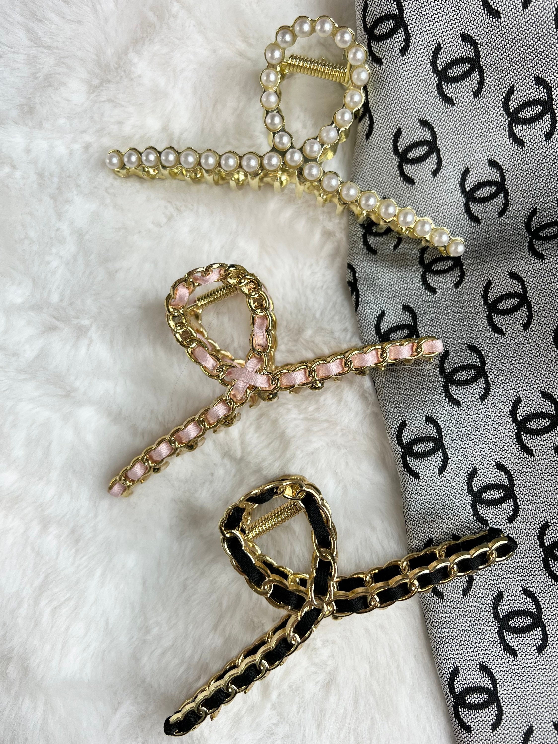 Fancy Chain and Metal Hair Claw Clips 