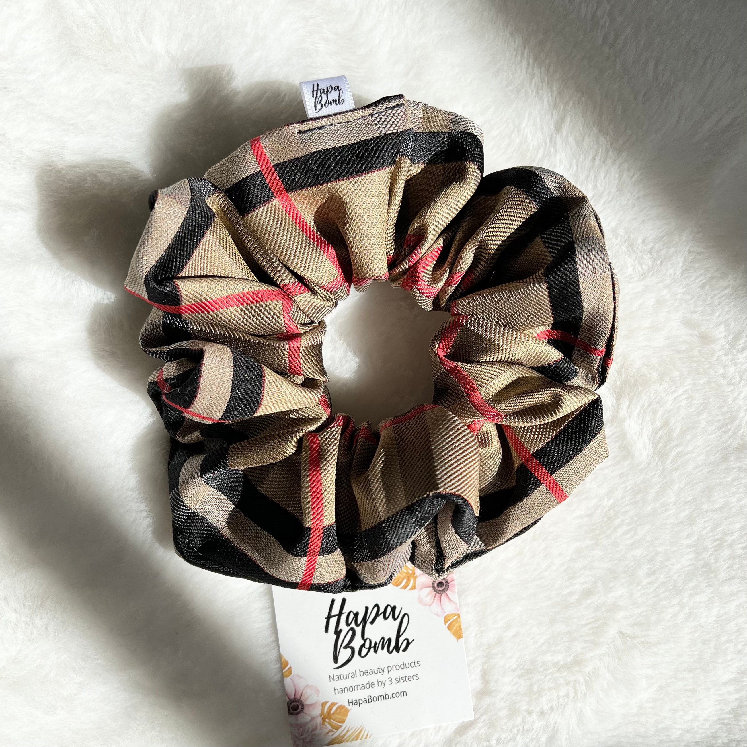 Tiara Scrunchie Xadrez Burberry Inspired