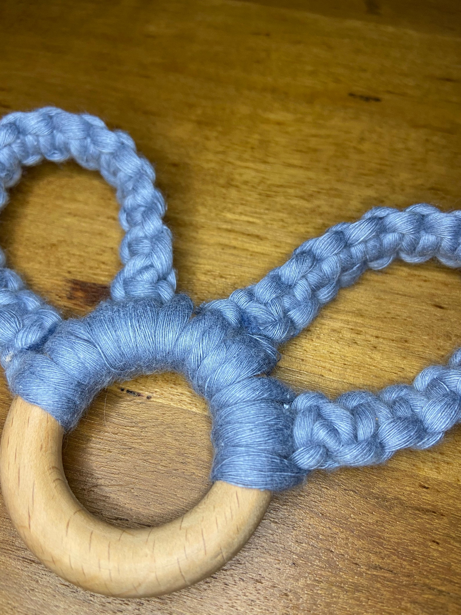 Conejito oreja macrame dentición | Etsy