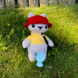 Fisher Cat Crochet Pattern, Cat Crochet Pattern, Amigurumi Pattern, Fisher Cat Plush, Cat Plushie, Crochet Cat Lovey, Fisher Cat Amigurumi