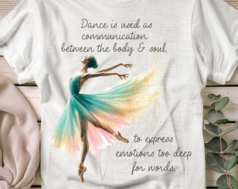 Kommunikation zwischen Körper und Seele| Tanzende Mutter PNG | Tanzende Mutter SVG | Wettbewerb Dance Mom Shirt | Tanzlehrer| Digitaler Download Sublimation |