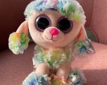 6 inch Beanie Boo “Rainbow” the Poodle