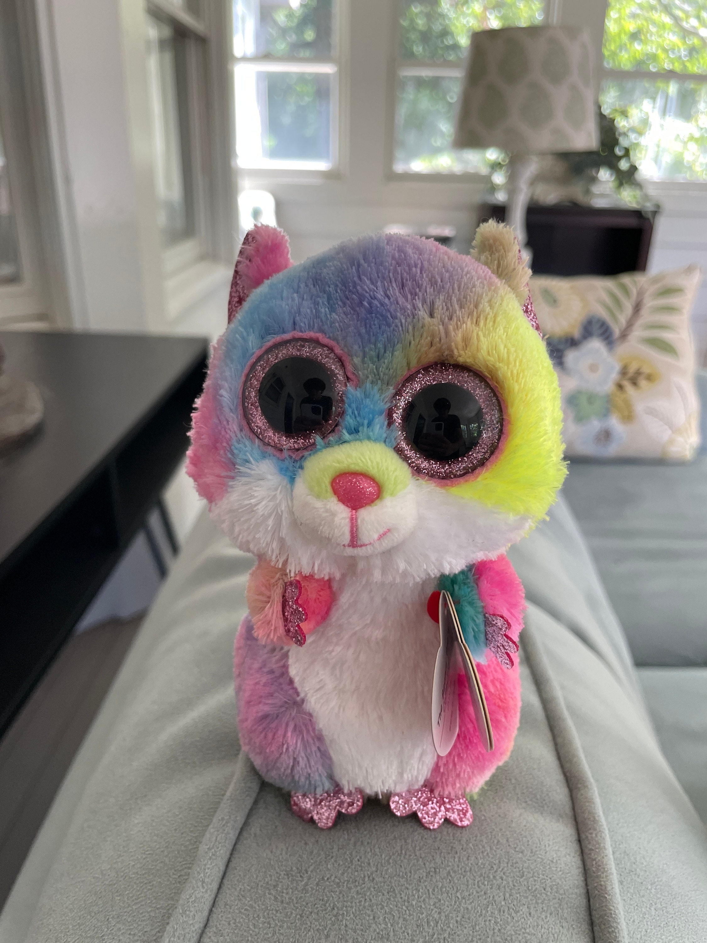 Beanie Boo Transparent Beanie Boo Dotty Transparent Peluche Beanie