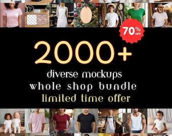 Whole Shop Mockup Bundle Diverse Apparel & Accessories (Digital)