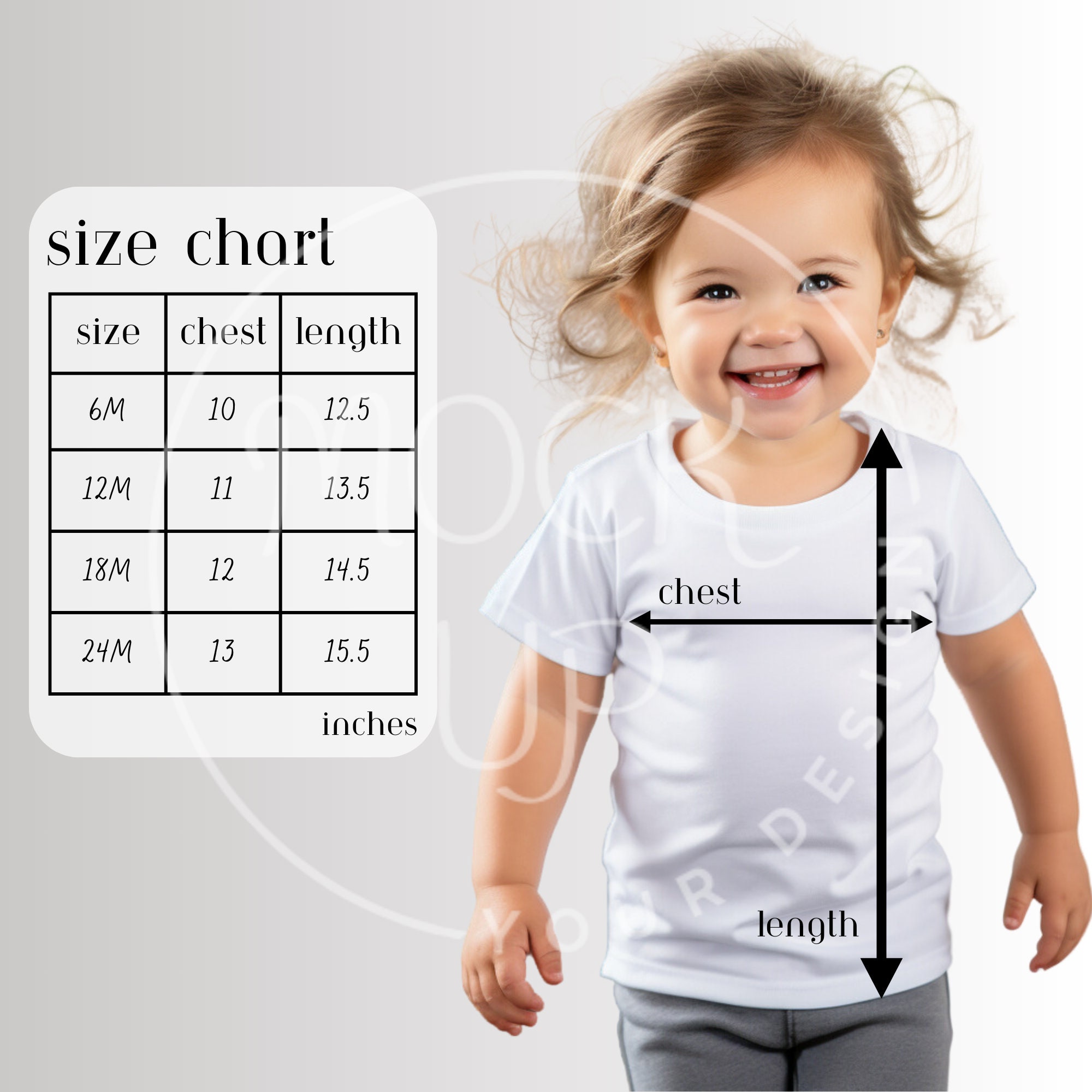 Boy Rabbit Skins 3322 Size Chart Mockup Tshirt Mockup Rabbit Skins