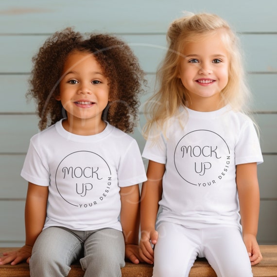 Girls White Shirt Mockup: Stanley Stella STTK909 (Digital Download)
