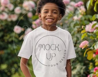 Gildan 64000B White T-Shirt Mockup (Digital Download)