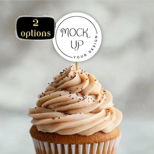 Cupcake Topper Mockup Valentinstag Cupcake Mockup Geschenkanhänger Mockup Minimal Cupcake Topper Mockup Cupcake Mockup Cupcake Topper Mockup