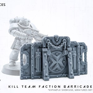 Faction Barricades Marines Chapters - Resin Print - for Kill Team 2021, 28mm Tabletop Wargames