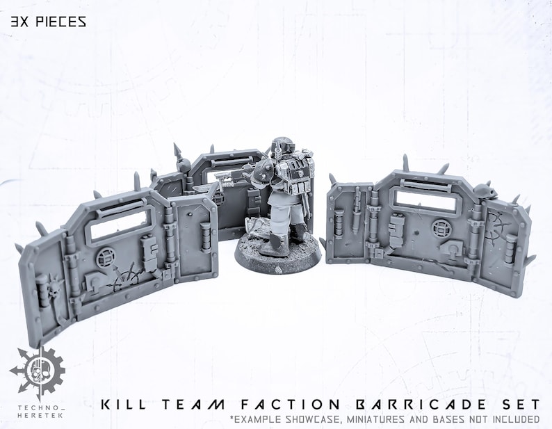 Traitor Infantry Faction Barricades - Resin 3D Print - for Tabletop ...