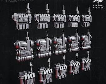 Grimdark Base skulls Set - Resin 3D Print - for Tabletop Wargames