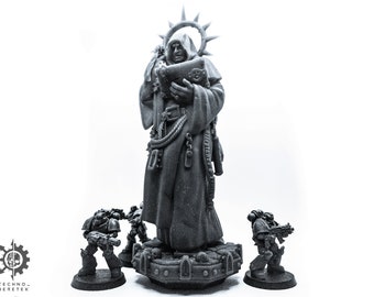 Imperial Priest Statue - Resin 3D Print Terrain for Grimdark Tabletop Wargame